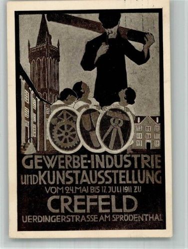 Krefeld 1911 Gewerbe- und Kunstausstellung Plakatentwurf