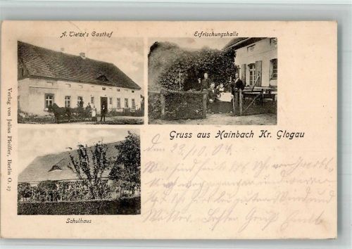 Hainbach 1904 Gasthaus Tierze Erfrischungshalle Schule