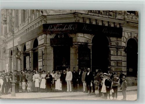 Wien 1910 Gasthaus zum Rathauskeller Hubner Elterleinplatz 4