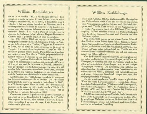 Neuchâtel Röthlisberger William KEINE AK