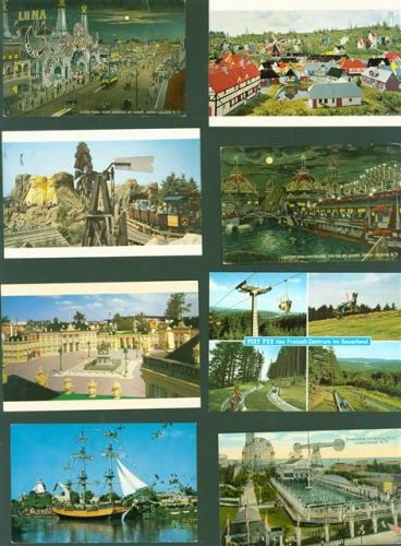 Lot mit 12 AK Freizeitpark