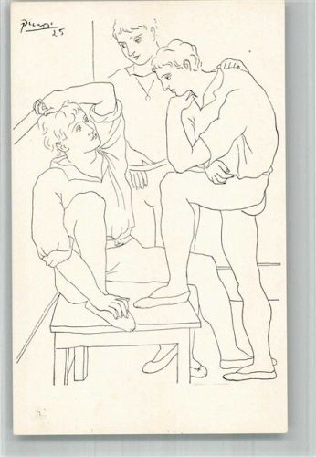 Three Dancers Resting nach Pablo Picasso v. 1925 Lithographie Museum of Modern Art Kunstgeschichte BOAKC