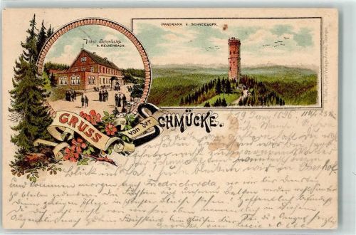 Schmücke 1896 Hotel Schmücke Schneekopf Aussichtsturm