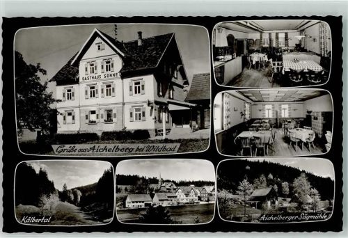 Aichelberg Gasthaus Sonne Gaststube Kachelofen Kälbertal Aichelberger Sägmühle