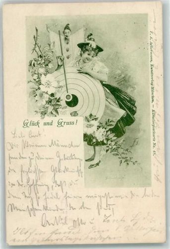 1899 Schießscheibe Glück und Gruss