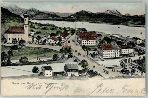 Gmund 1906 Tegernsee Kirche St. Ägidius
