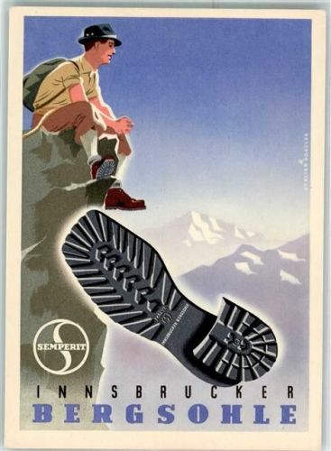 Innsbruck Werbung Semperit Bergsohlen Bergsteiger