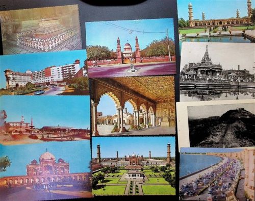 Lot mit 40 AK Destination oft Deutschland Punkte auf den Plastikhüllen Motiv Indien Posten 21 bis 100 AK