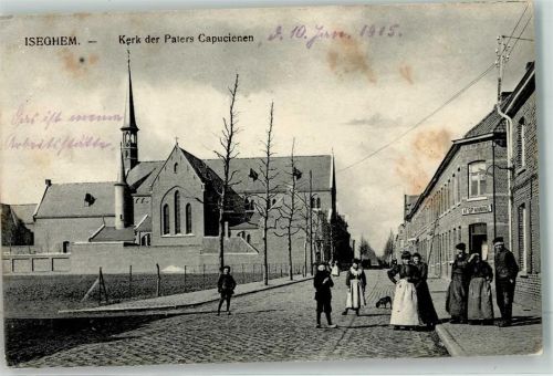 Izegem 1915 Kerk der Paters Capucienen