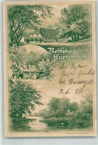 22967 W2071 Tremsbüttel 1899 - Rolfshagener Kupfermühle
