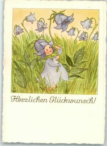 Nr.5002 Glockenblumen Herzlichen Glückwunsch