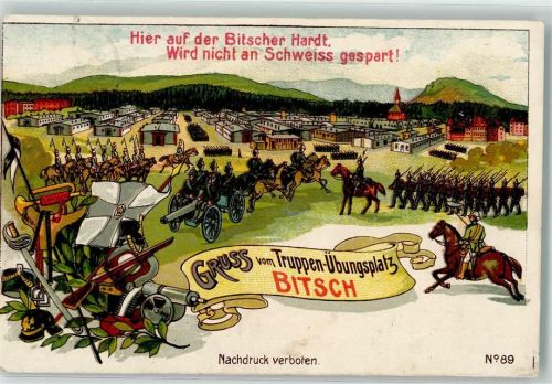 Bitche 1913 Truppenübungsplatz