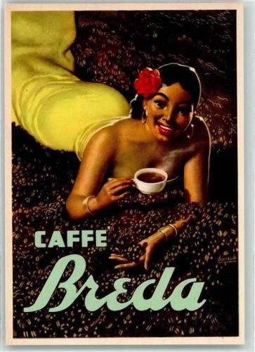 Caffe Breda sign. Boccasile
