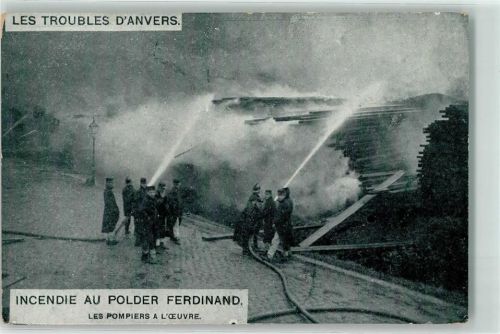 Antwerpen Incendie au Polder Ferdinand - Les Pompiers AK