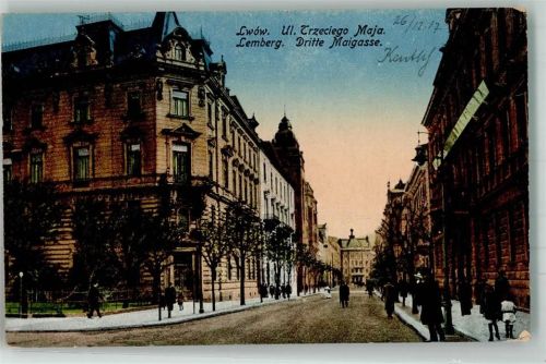 Lemberg 1917 Dritte Maigasse Feldpost WK I