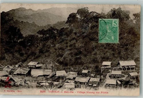 Hanoi Bao-Ha Briefmarke Bildseite Ort lt. Verlag
