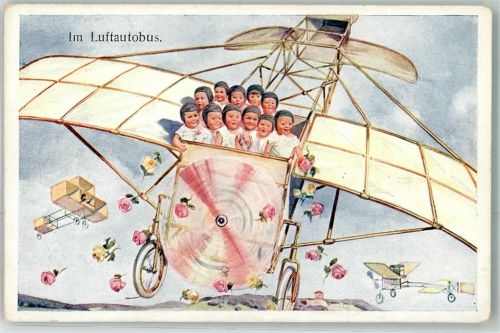Im Luftautobus Babys B.K.W:I. Nr.758-3 Sanke, Flugzeug