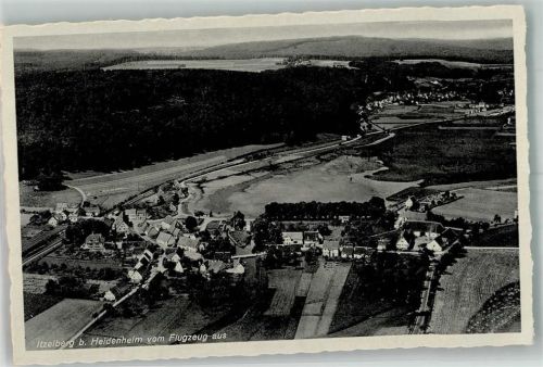 89551 W7923 Itzelberg 1938 Foto AK Fliegeraufnahme Gasthaus Brauerei zur Rose