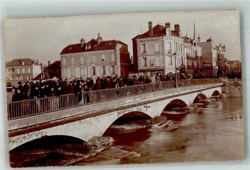 Sens 1910 Hotel Brücke Ort handschriftlich