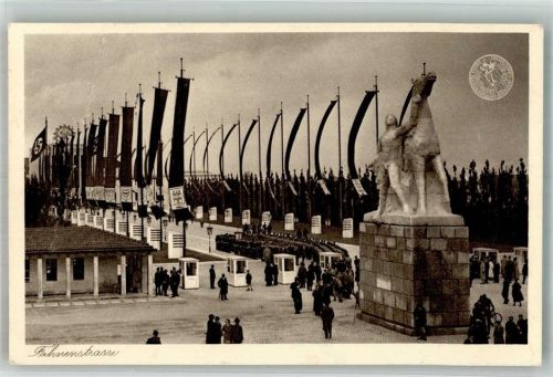 Düsseldorf 1937 Fahnenstrasse Ausstellung Schaffendes Volk Schlageterstadt