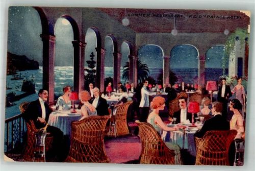 Funchal 1924 Mondschein Gasthaus Reid Palace Hotel
