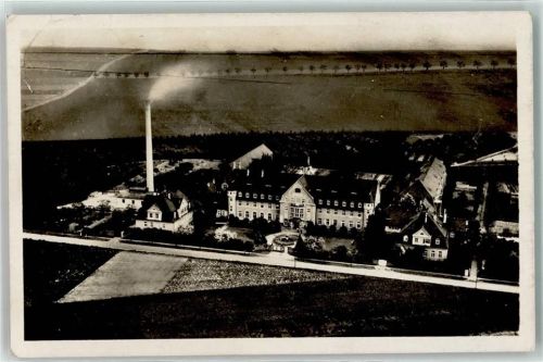 Schkeuditz Fliegeraufnahme Fabrik Schornstein