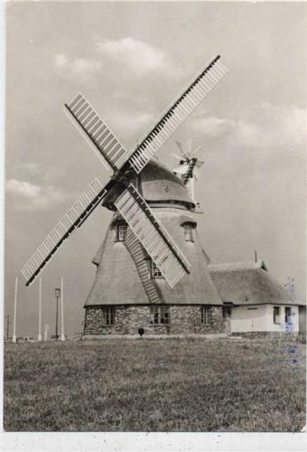um 1972 Groß-Stieten, Windmühle,VEB Bild und Heimat Reichenbach AKU1