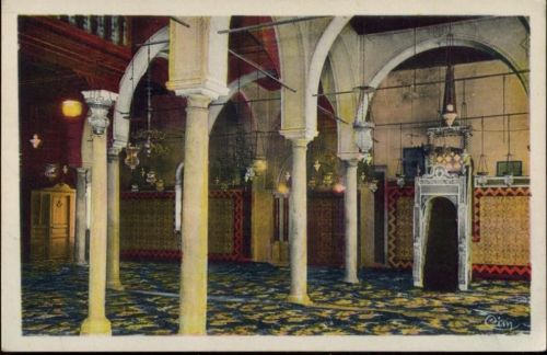 um 1920/40 Constantine, Algerien, Innenraum der Salh-Bey Moschee,Combier Imp. Macon