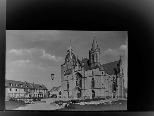 Damme Kircheplatz u. Pfarrkirche