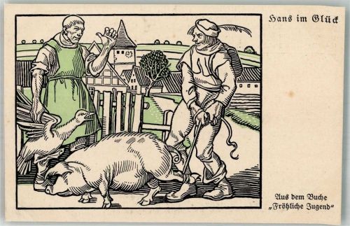 Hans im Glück mit seinem Schwein Verlag Fritz Heyder