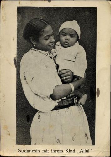 um 1930 Mutter mit Kind