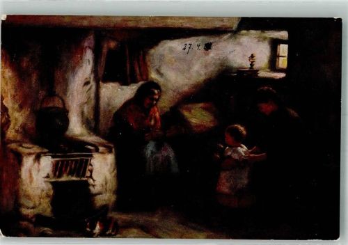 1909 sign. Oilette aus dem Schottischen Hochland