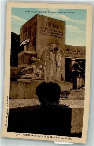 Reims Kriegerdenkmal 1914