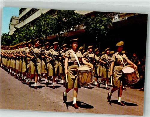 Tel Aviv Uniform Girl-Solders on the March
