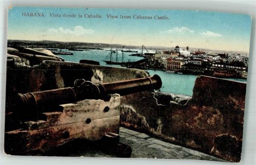Havanna 1914 Kanone Festung Burg Hafen