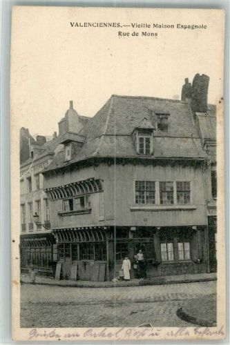 Valenciennes 1915 Feldpost WK I 6.Armee Geschäft Rue de Mons