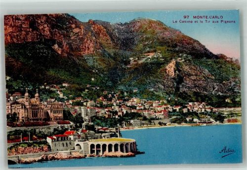Monte Carlo 1937 Gasthaus Le Casino et le Tir aux Pigeons
