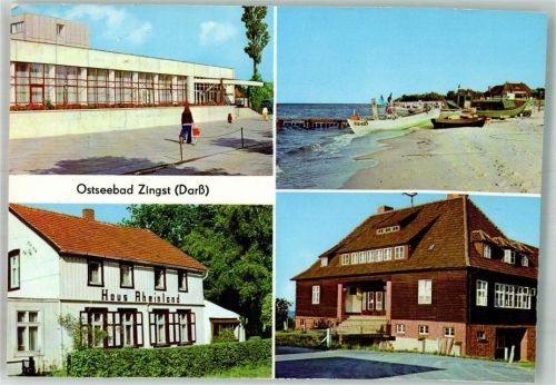 Zingst FDGB-Erholungsheim Claus Störtebecker Am Fischerstrand Haus Rheinland HO-Gasthaus Kurhaus Fotograf Wolf VEB Bild und Heimat
