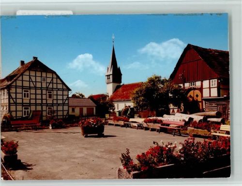 Derental Partie an der Kirche