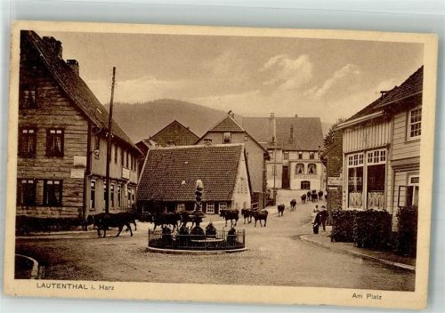Lautenthal 1919 Am Platz Almabtrieb