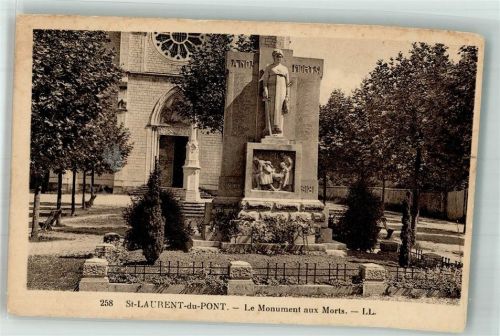 Grenoble Kriegerdenkmal 1918 Saint-Laurent-du-Point