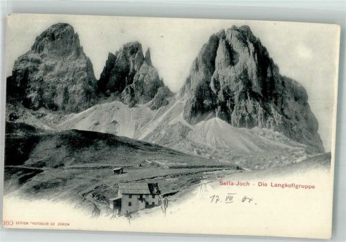 Sellajoch 1904 Langkofelgruppe Berghütte
