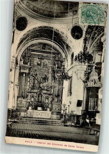 Avila 1911 Kirche Convento de Santa Teresa Marke bildseitig