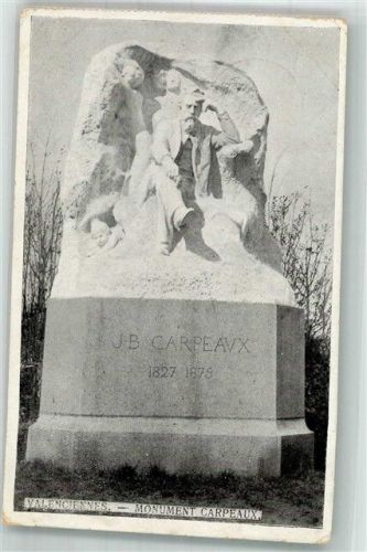 Valenciennes 1915 Denkmal Carpeaux Feldpost WK I Nr. 3 6.Armee