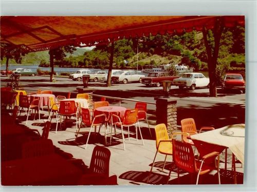 Klotten Gasthaus Zur Linde Terrasse Moselschiff Autos