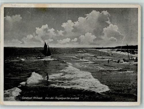 Seebad Ahlbeck Von der Segelpartie zurück