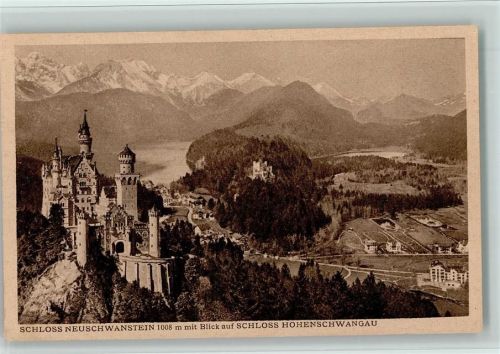 Neuschwanstein Schloß Neuschwanstein Blick auf Schloß Hohenschwangau