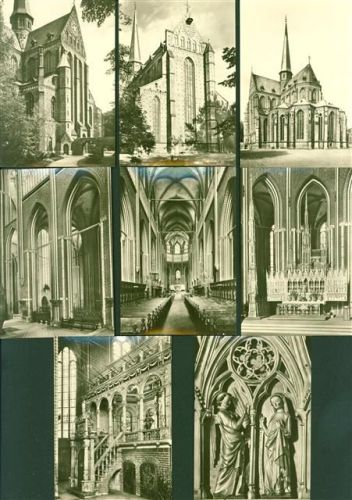 Bad Doberan Zisternzienserkirche Lot mit 8x Fotos vollständiges Set , KEINE AK, in Original Mappe; gute Erhaltung, nicht gelaufen