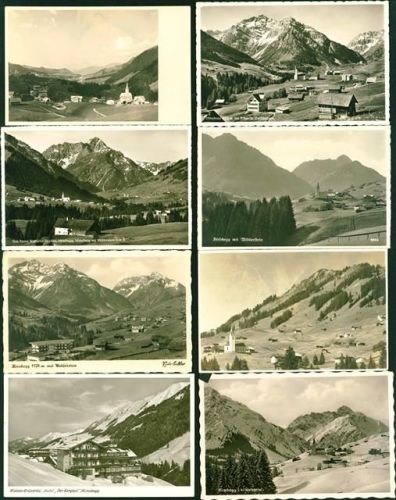 Hirschegg Lot mit 14 AK, ca. 1938-1954; überwiegend gute Erhaltung, teils gelaufen