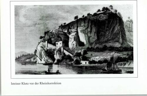 Istein Isteiner klotz vor der Rheinkorrektion
